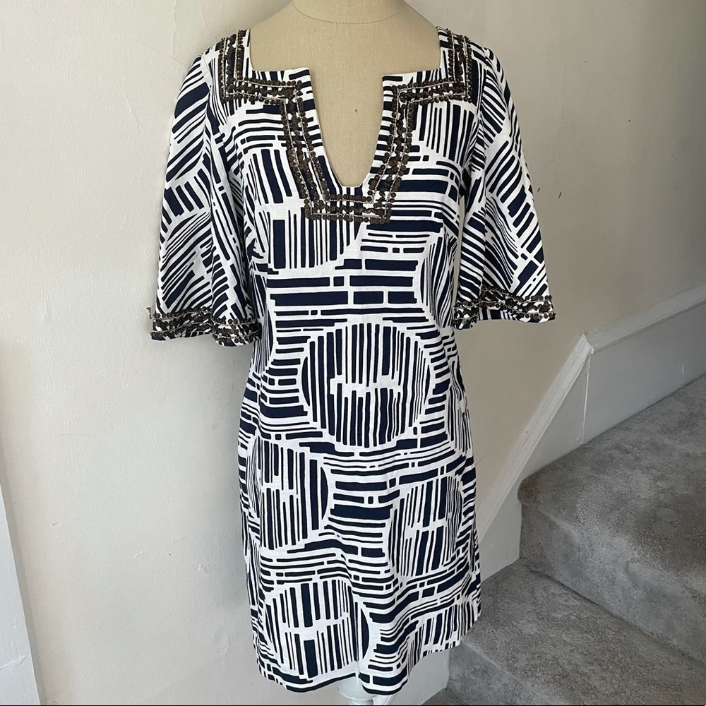 Trina Turk Lek Bamboo Forest Embellished Dress